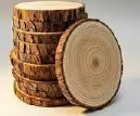 Wooden pillar candle plates