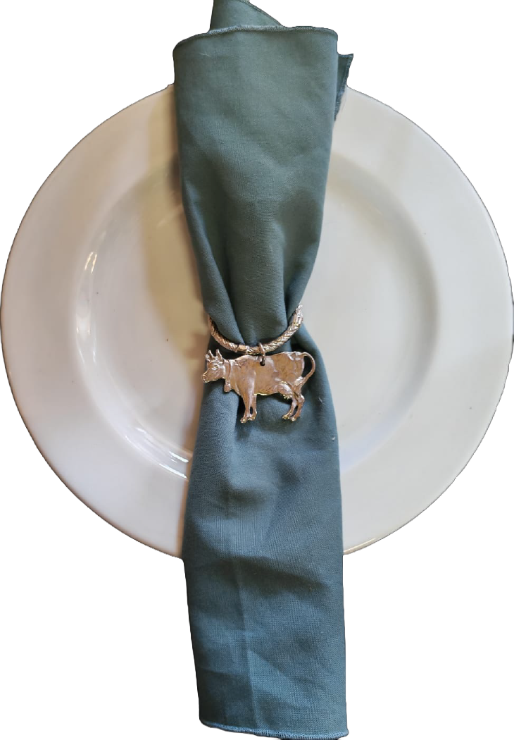 Cow serviette rings