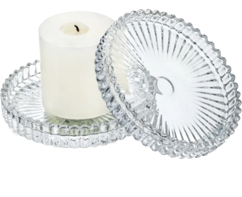 Diva pillar candle plate